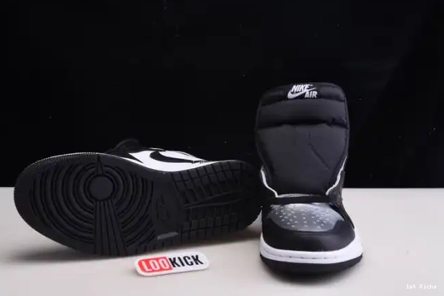 1st Kicks SILVER CD0461-001 AIR OG TOE HIGH 1 JORDAN WMNS 0612